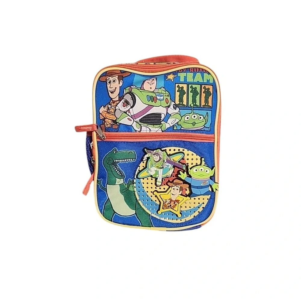 Disney Pixar Toy Story Insulated Lunch Bag Woody Buzz Lightyear Blue
